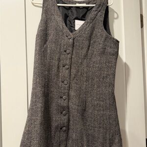 American Eagle Outfitters Black Herringbone Dress